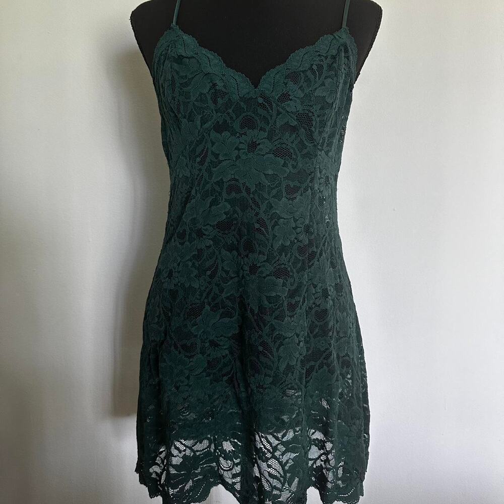 Vintage victorias secret green lace